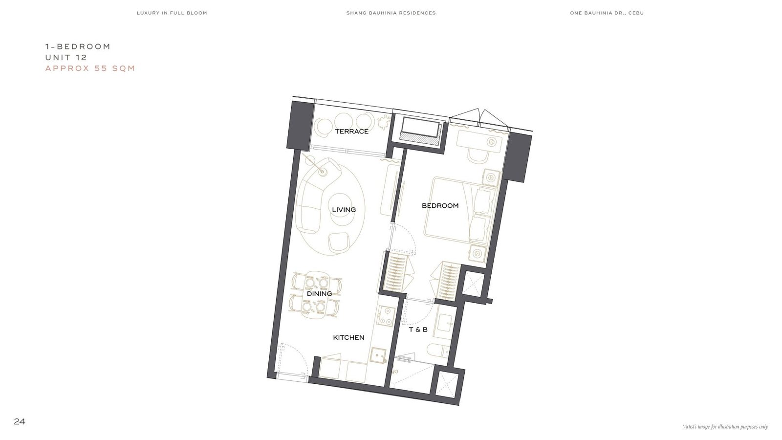 1Bedroom 55 sqm
